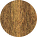 Round Abstract Brown Modern Rug, abs1690brn