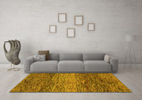 Machine Washable Abstract Yellow Modern Rug, wshabs1690yw