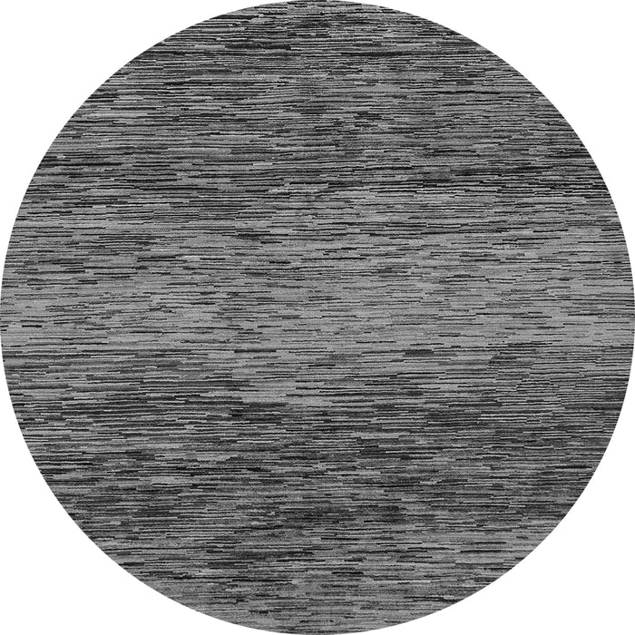 Round Abstract Gray Modern Rug, abs1690gry