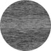 Round Abstract Gray Modern Rug, abs1690gry