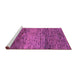 Sideview of Machine Washable Abstract Purple Modern Area Rugs, wshabs1690pur