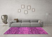 Machine Washable Abstract Purple Modern Rug, wshabs1690pur