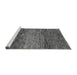 Sideview of Machine Washable Abstract Gray Modern Rug, wshabs1690gry