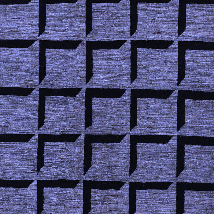 Abstract Blue Modern Rug, abs1691blu