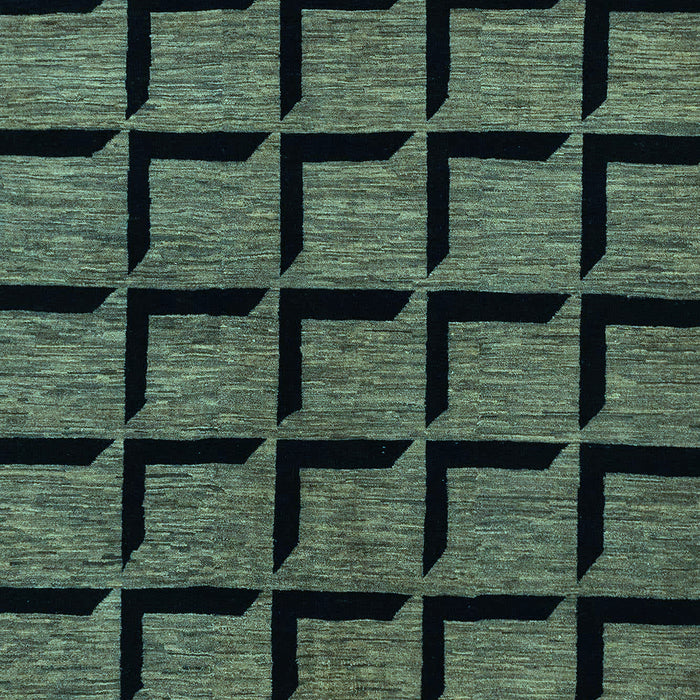 Abstract Light Blue Modern Rug, abs1691lblu