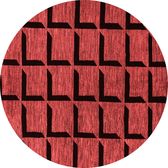 Abstract Red Modern Rug, abs1691red