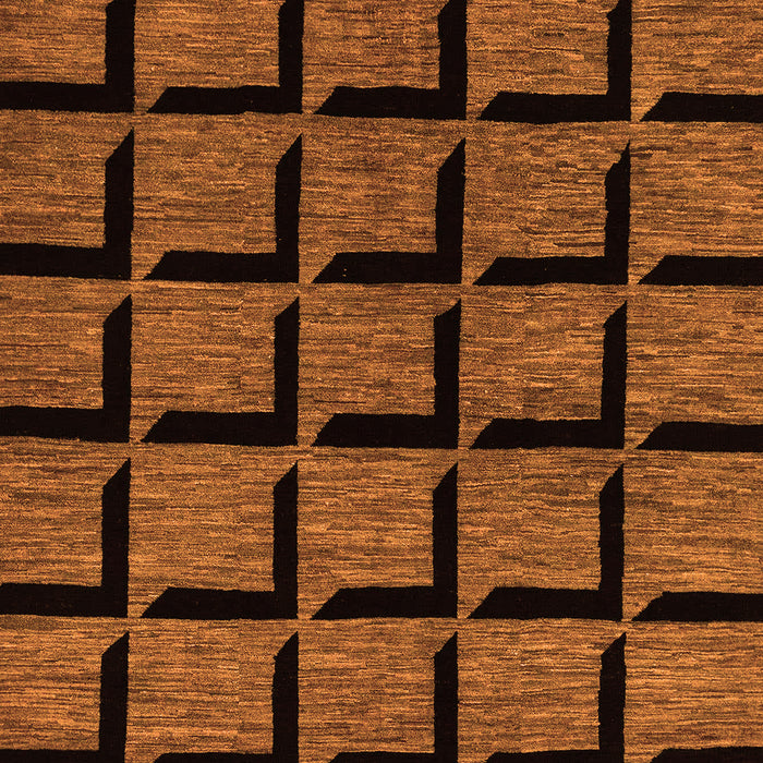 Machine Washable Abstract Orange Modern Area Rugs, wshabs1691org