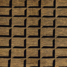 Square Machine Washable Abstract Night Red Rug, wshabs1691