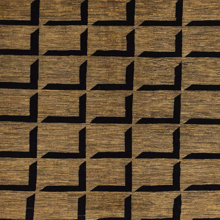 Square Machine Washable Abstract Night Red Rug, wshabs1691