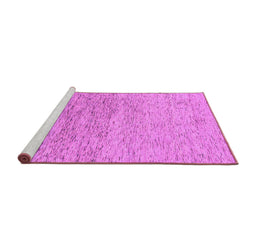 Sideview of Machine Washable Abstract Purple Modern Area Rugs, wshabs1692pur
