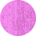 Round Machine Washable Abstract Purple Modern Area Rugs, wshabs1692pur