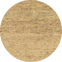 Round Abstract Cinnamon Brown Modern Rug, abs1692
