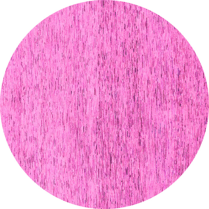 Round Abstract Pink Modern Rug, abs1692pnk