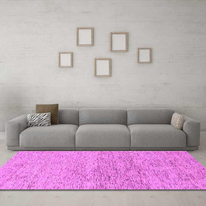 Machine Washable Abstract Purple Modern Area Rugs in a Living Room, wshabs1692pur