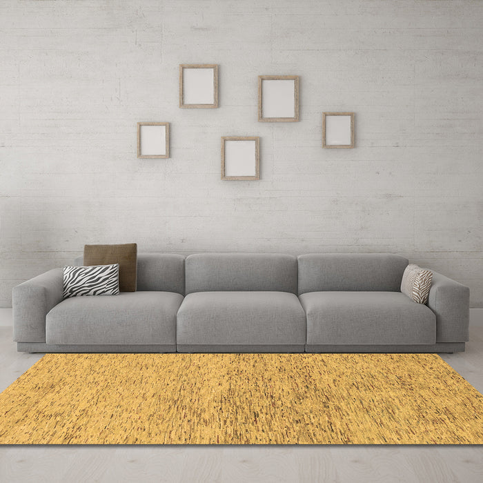 Machine Washable Abstract Brown Modern Rug in a Living Room,, wshabs1692brn