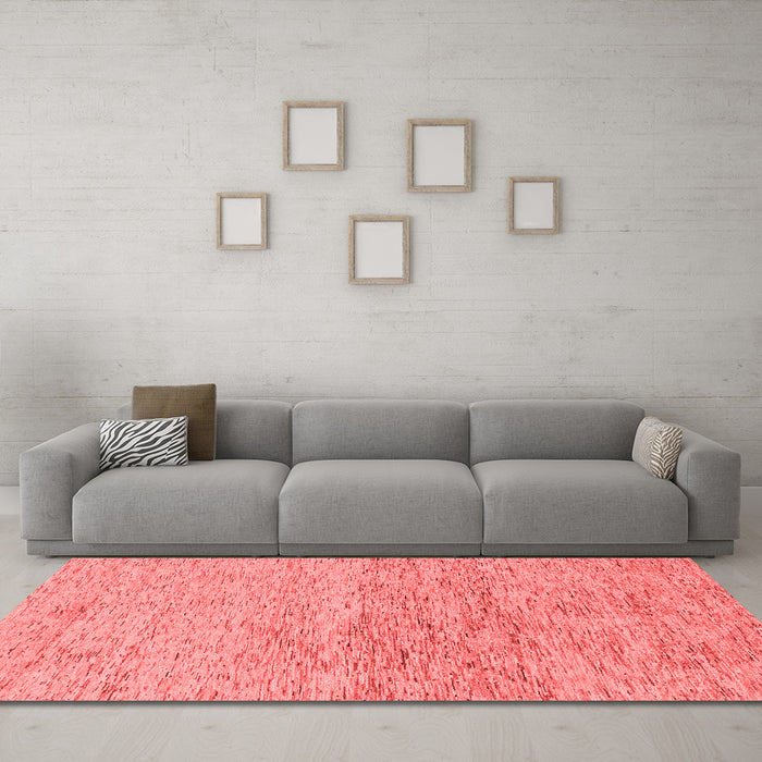 Modern Red Washable Rugs