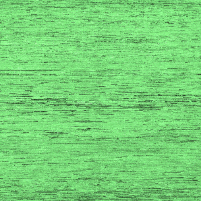 Square Machine Washable Abstract Emerald Green Modern Area Rugs, wshabs1693emgrn