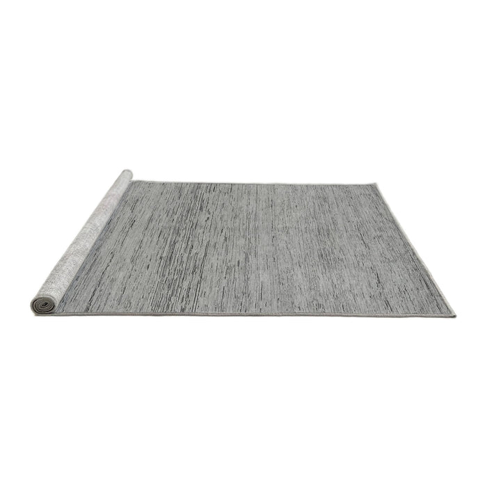 Sideview of Machine Washable Abstract Gray Modern Rug, wshabs1693gry
