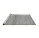 Sideview of Machine Washable Abstract Gray Modern Rug, wshabs1693gry