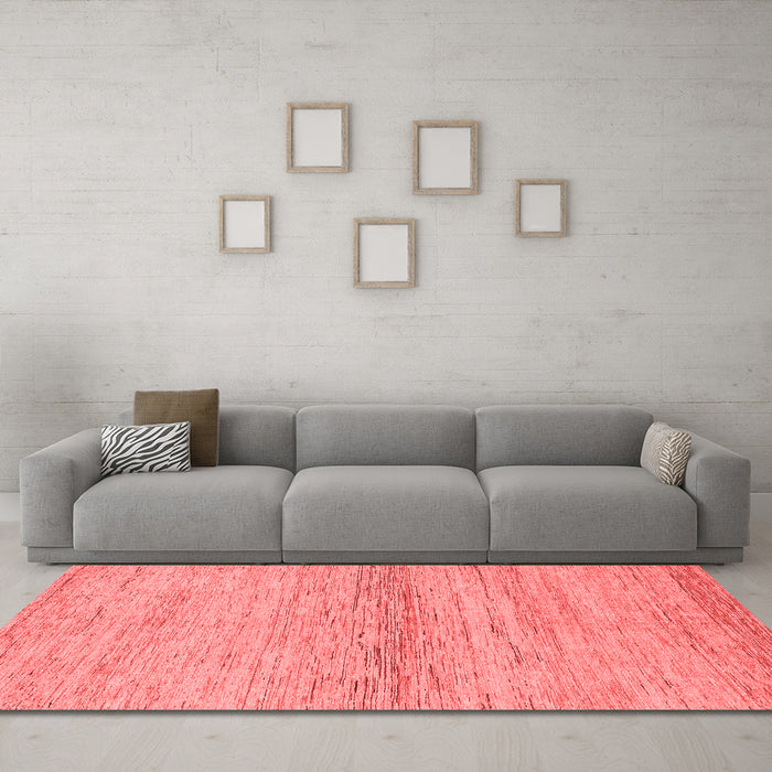Modern Red Washable Rugs