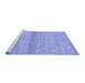 Sideview of Machine Washable Abstract Blue Modern Rug, wshabs1693blu