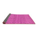 Sideview of Abstract Pink Modern Rug, abs1694pnk