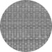 Round Abstract Gray Modern Rug, abs1694gry