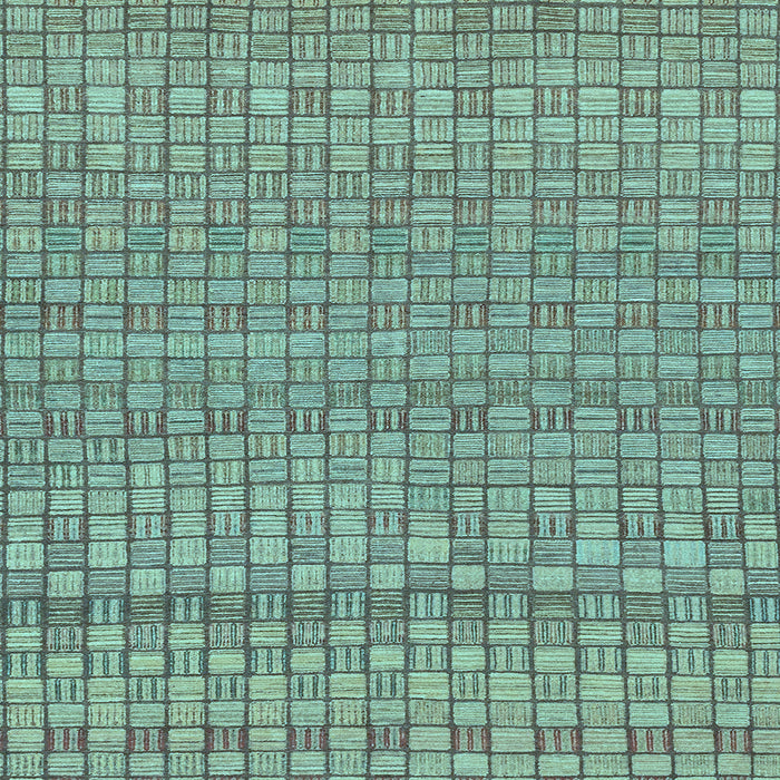 Square Machine Washable Abstract Light Blue Modern Rug, wshabs1694lblu