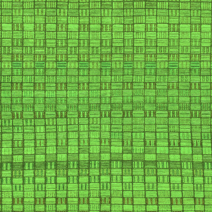 Square Abstract Green Modern Rug, abs1694grn