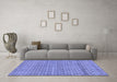 Machine Washable Abstract Blue Modern Rug in a Living Room, wshabs1694blu