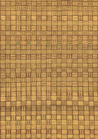 Abstract Brown Modern Rug, abs1694brn