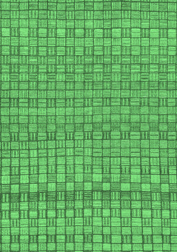 Abstract Emerald Green Modern Rug, abs1694emgrn