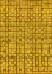 Abstract Yellow Modern Rug, abs1694yw