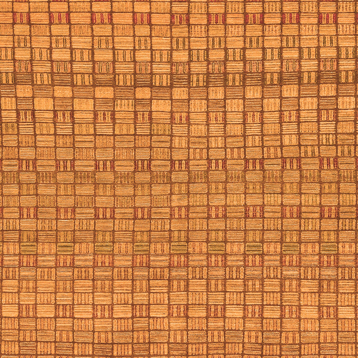 Square Machine Washable Abstract Orange Modern Area Rugs, wshabs1694org