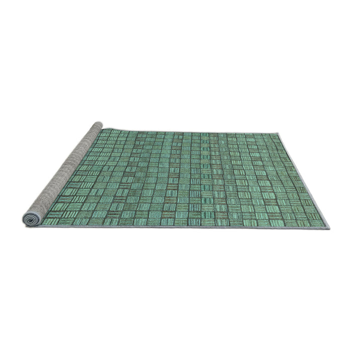 Sideview of Machine Washable Abstract Light Blue Modern Rug, wshabs1694lblu