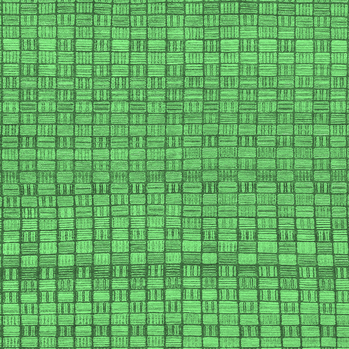 Square Abstract Emerald Green Modern Rug, abs1694emgrn