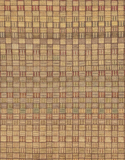 Abstract Orange Modern Rug, abs1694