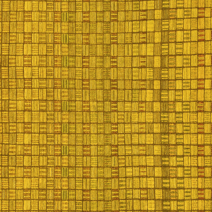 Square Abstract Yellow Modern Rug, abs1694yw