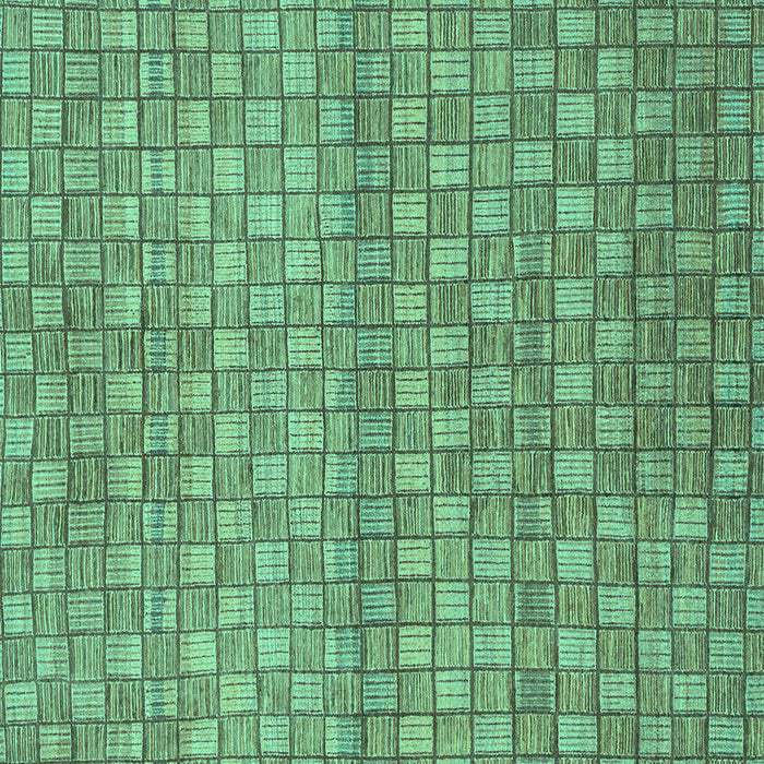 Square Machine Washable Abstract Turquoise Modern Area Rugs, wshabs1695turq