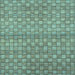 Square Abstract Light Blue Modern Rug, abs1695lblu