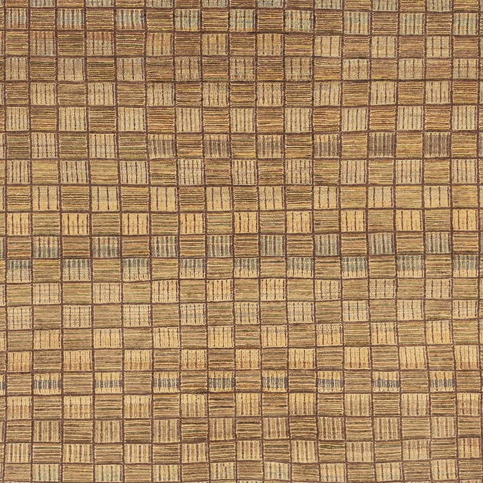 Square Machine Washable Abstract Orange Rug, wshabs1695