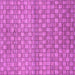 Square Machine Washable Abstract Purple Modern Area Rugs, wshabs1695pur