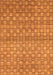 Abstract Orange Modern Rug, abs1695org