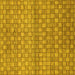 Square Abstract Yellow Modern Rug, abs1695yw