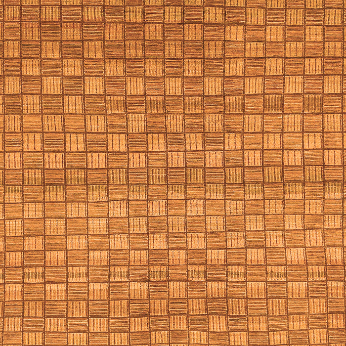 Square Machine Washable Abstract Orange Modern Area Rugs, wshabs1695org
