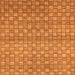 Square Machine Washable Abstract Orange Modern Area Rugs, wshabs1695org