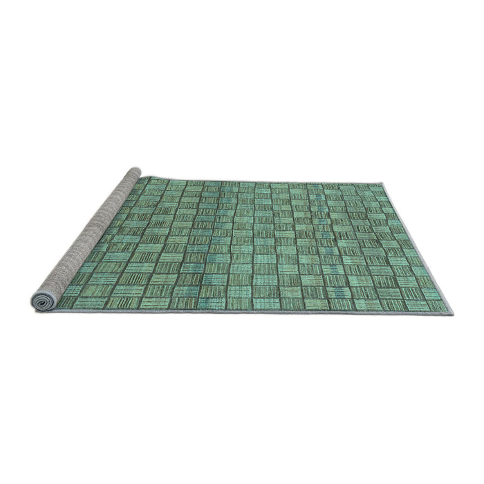Sideview of Machine Washable Abstract Light Blue Modern Rug, wshabs1695lblu