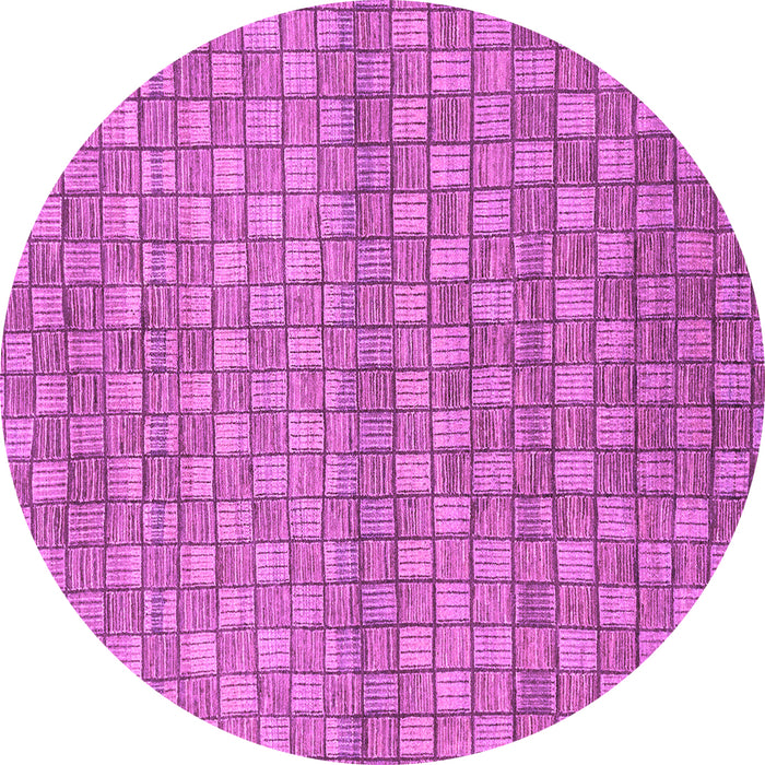 Round Machine Washable Abstract Purple Modern Area Rugs, wshabs1695pur
