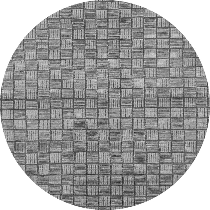 Round Abstract Gray Modern Rug, abs1695gry