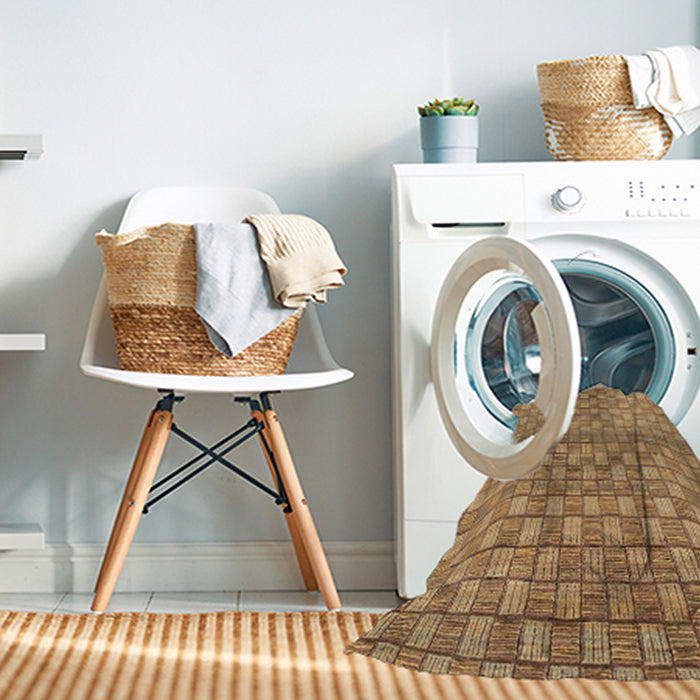 Machine Washable Abstract Orange Rug in a Washing Machine, wshabs1695